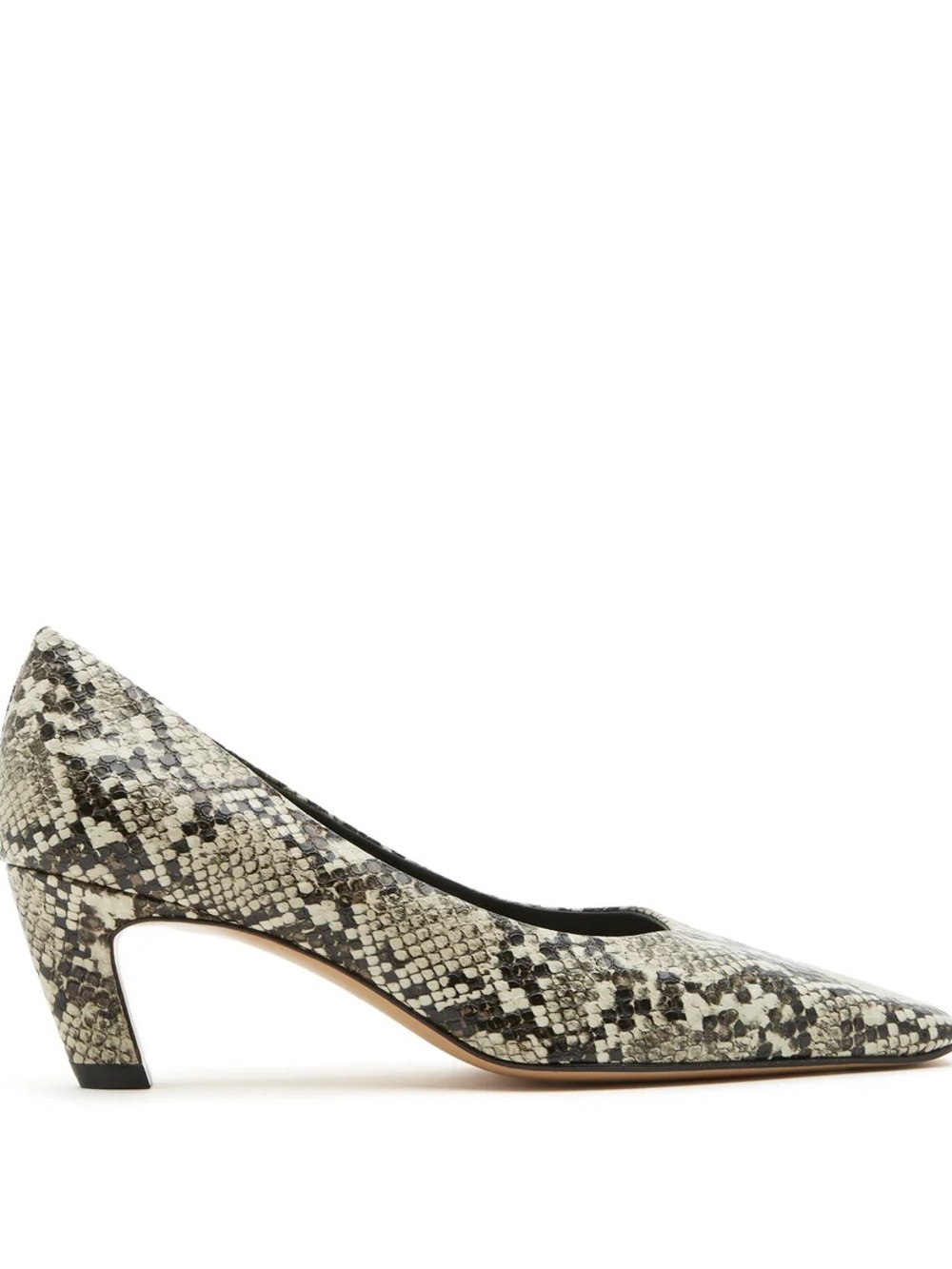 Letty / Mid Heel Pumps in Snake Print